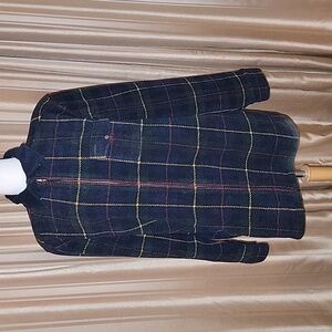 Lauren by Ralph Lauren Full Zip Plaid Fllece Jacket Size XL